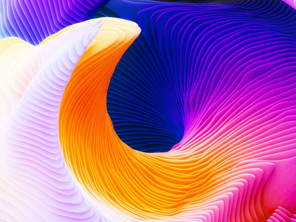 Colorful Spiral Wallpaper for Desktop 1024x768