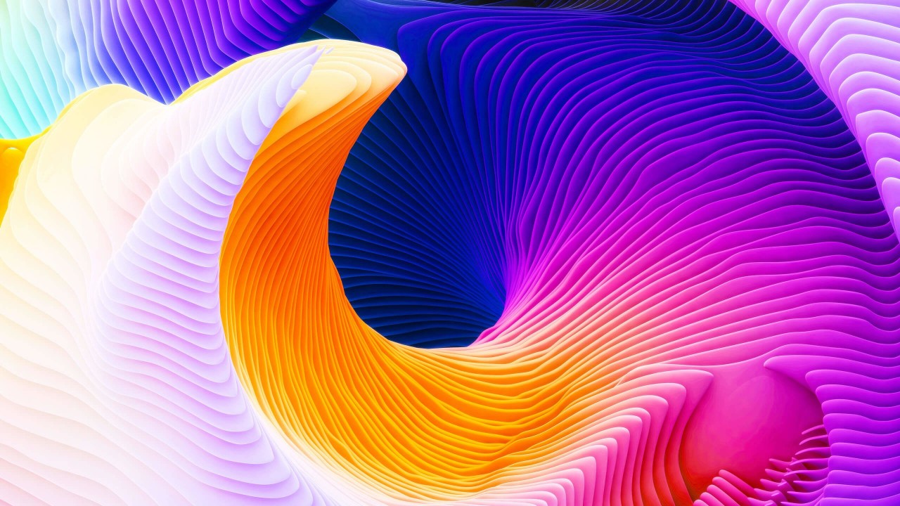 Colorful Spiral Wallpaper for Desktop 1280x720