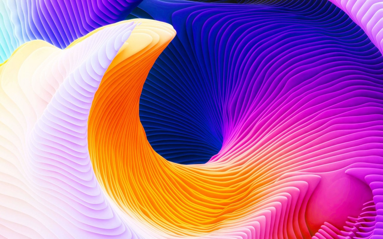 Colorful Spiral Wallpaper for Desktop 1280x800