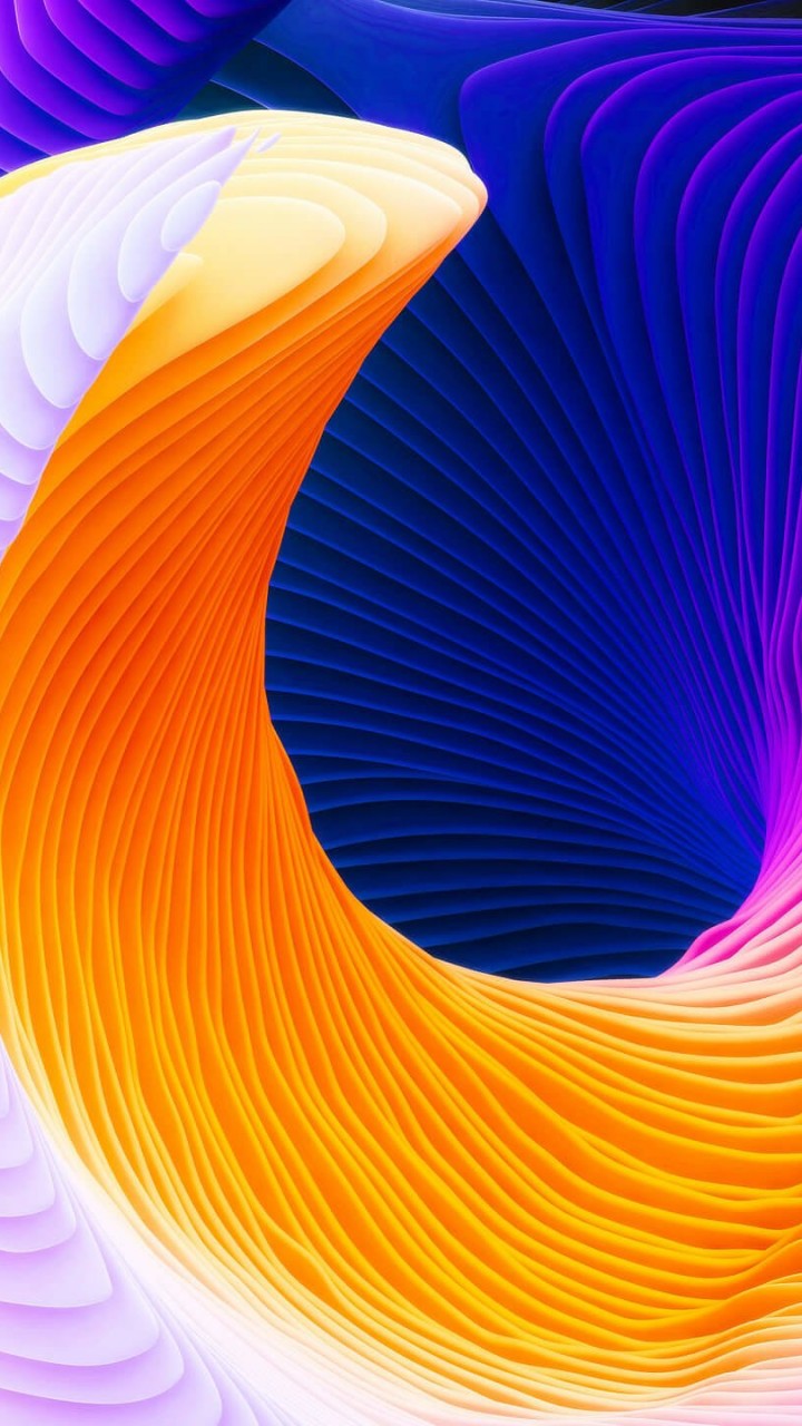 Colorful Spiral Wallpaper for HTC One X