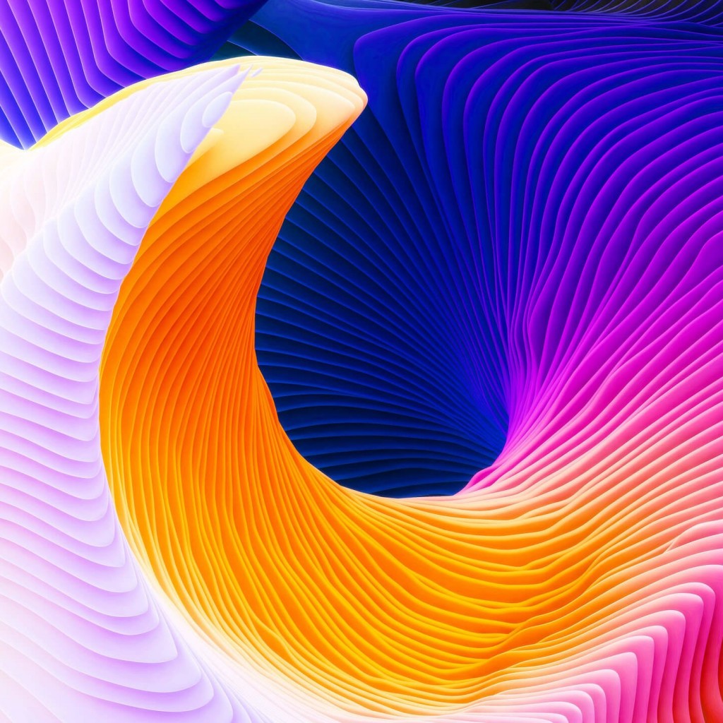Colorful Spiral Wallpaper for Apple iPad