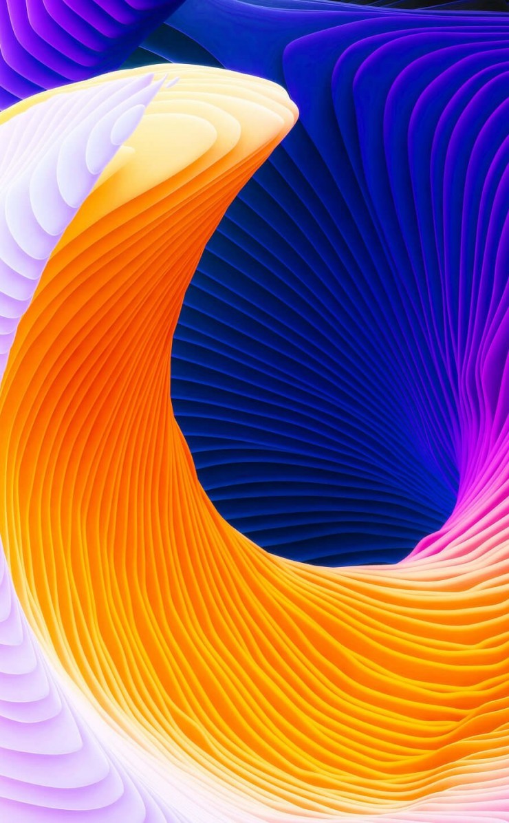 Colorful Spiral Wallpaper for Apple iPhone 4 / 4s