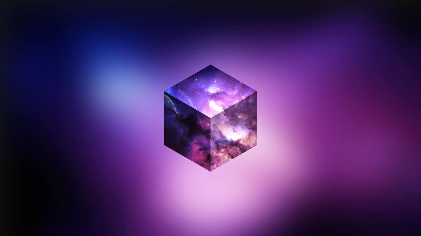 Cosmic Cube Wallpaper for Desktop 1366x768