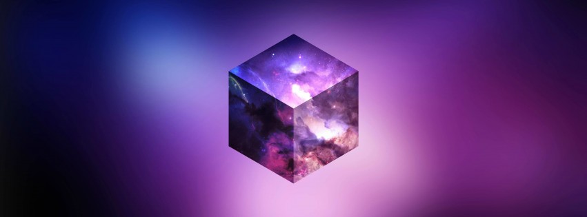 Cosmic Cube Wallpaper for Social Media Facebook Cover