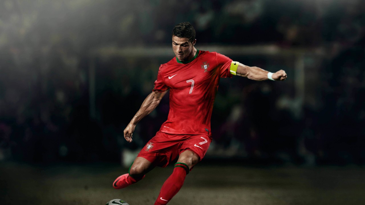 Cristiano Ronaldo In Portugal Jersey Wallpaper for Desktop 1280x720