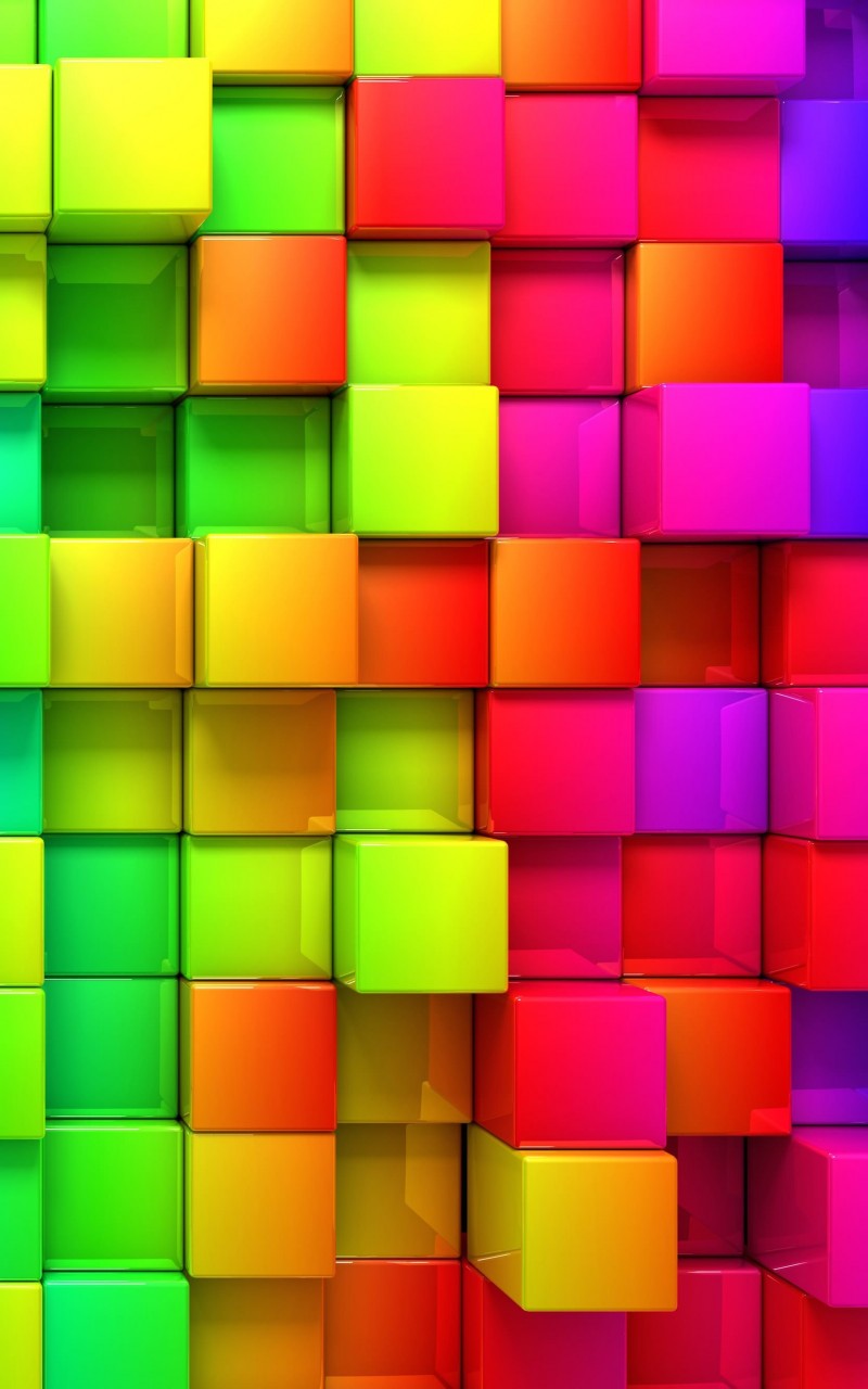 Cubic Rainbow Wallpaper for Amazon Kindle Fire HD