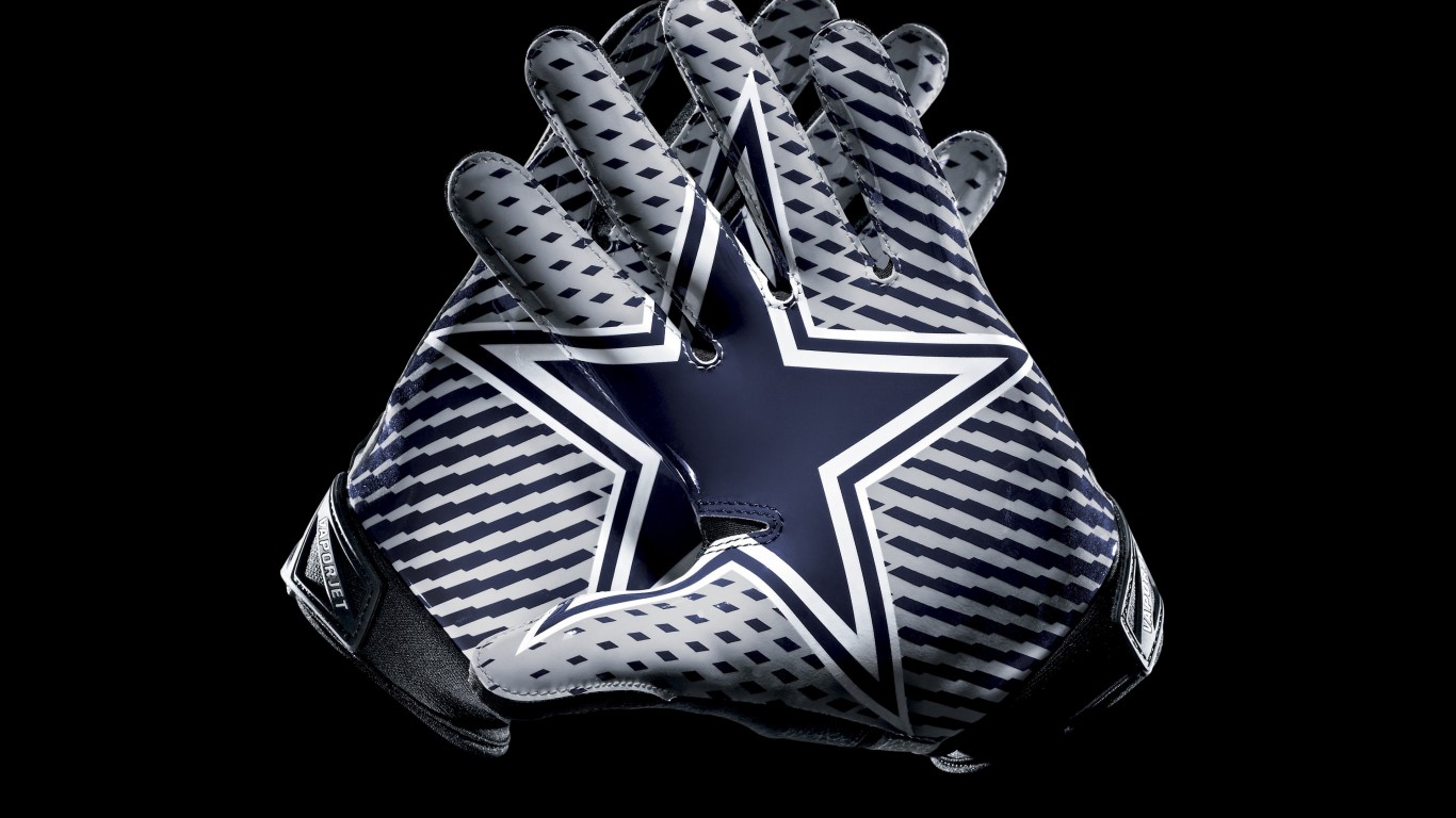 Dallas Cowboys Gloves Wallpaper for Desktop 1366x768