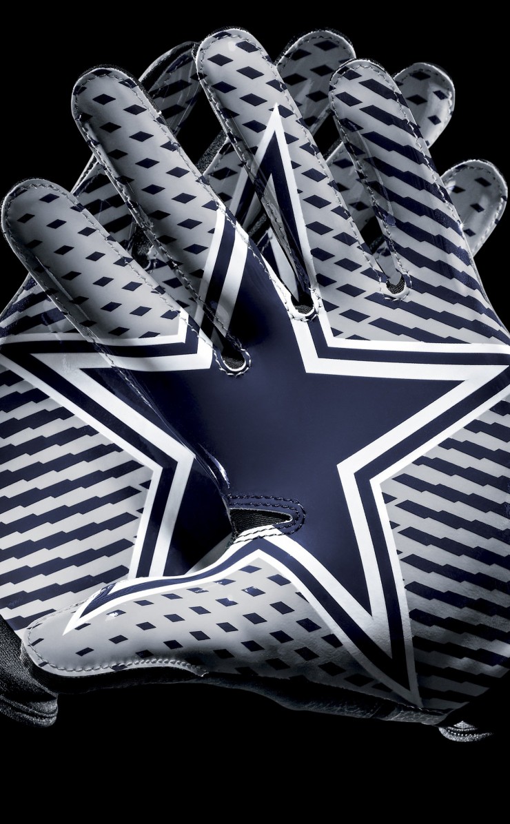 Dallas Cowboys Gloves Wallpaper for Apple iPhone 4 / 4s