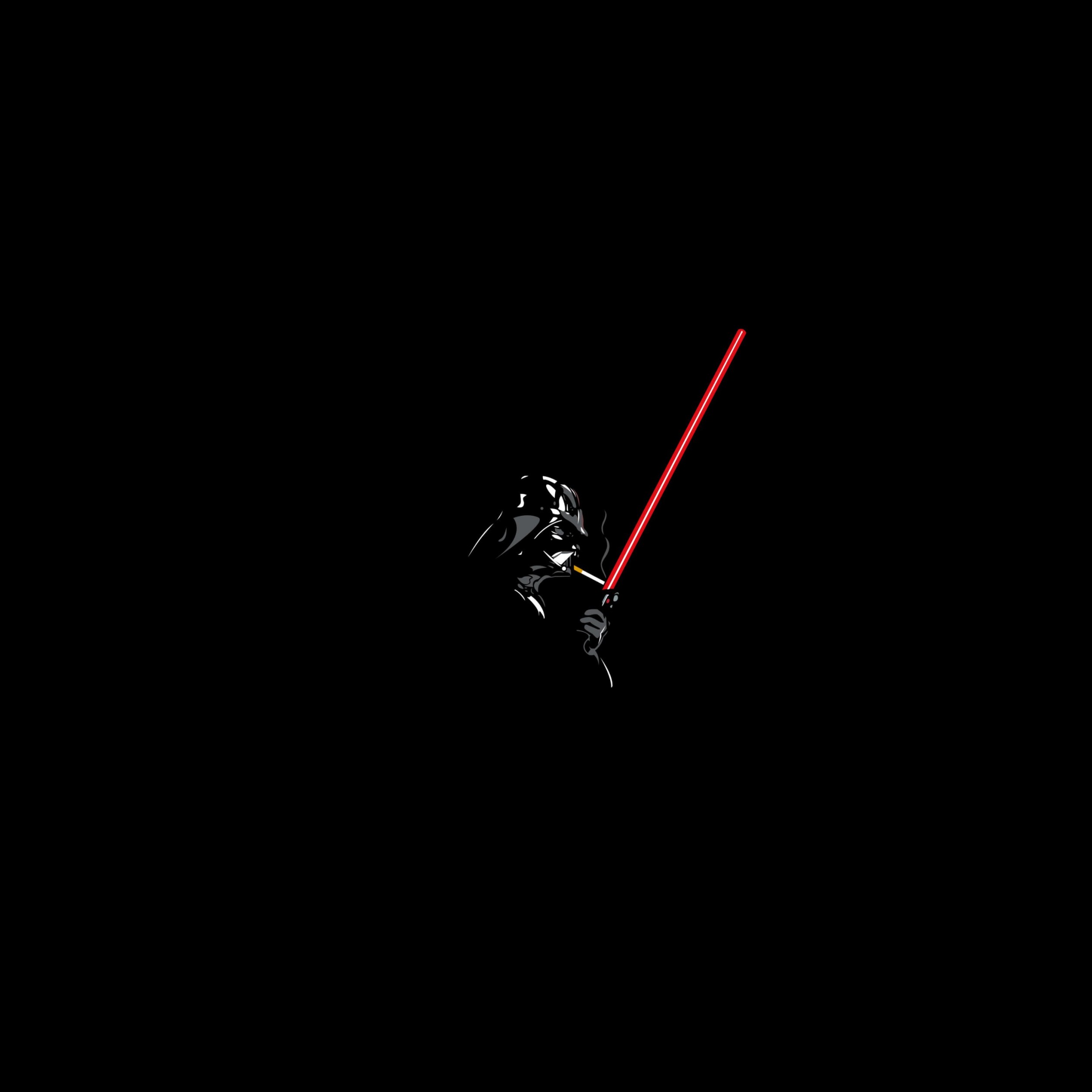 Darth Vader Lighting a Cigarette Wallpaper for Apple iPad 3