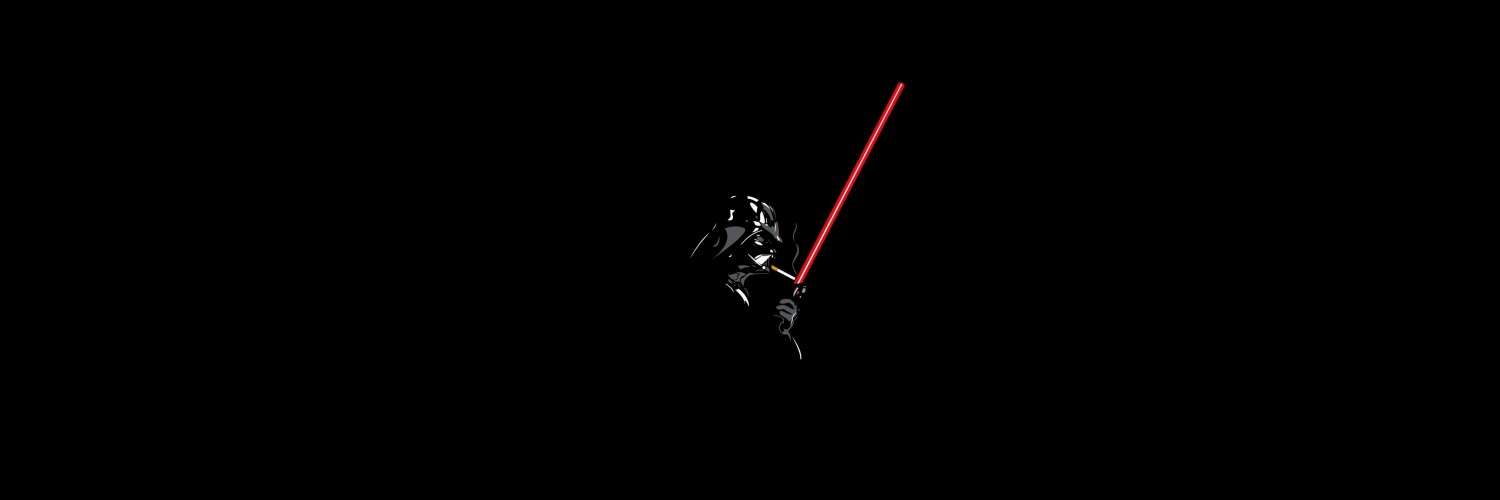 Darth Vader Lighting a Cigarette Wallpaper for Social Media Twitter Header