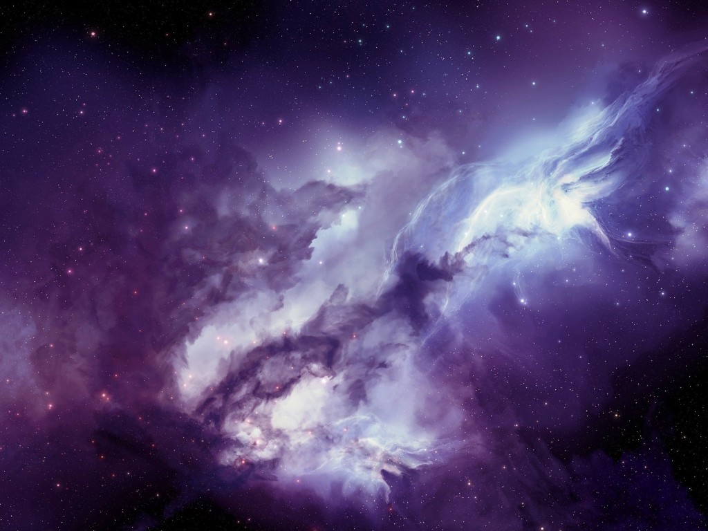 Deep Space Nebula Wallpaper for Desktop 1024x768