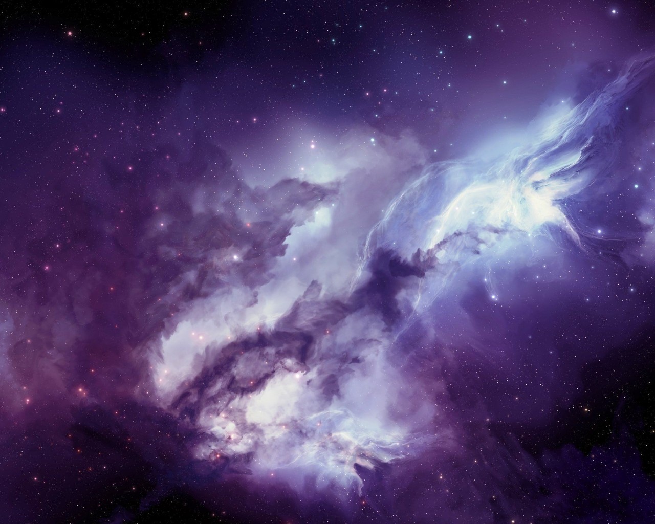 Deep Space Nebula Wallpaper for Desktop 1280x1024