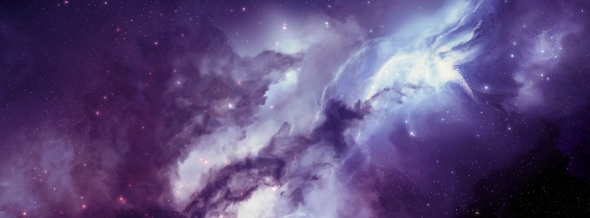 Deep Space Nebula Wallpaper for Social Media Facebook Cover