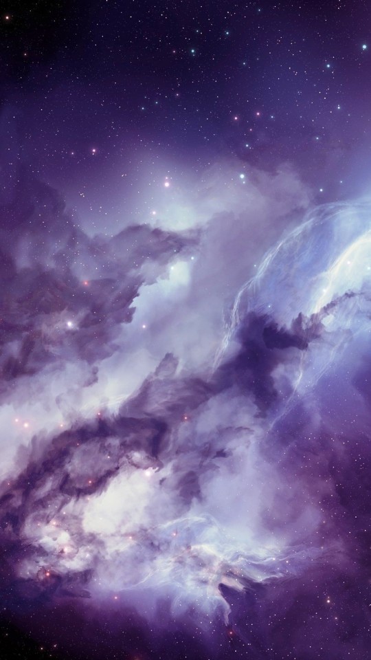 Deep Space Nebula HD wallpaper for Galaxy S4 Mini screens