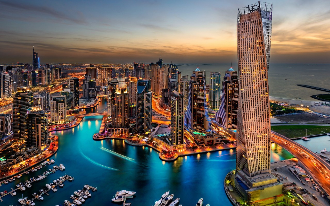 Dubai Skyline Wallpaper for Desktop 1280x800