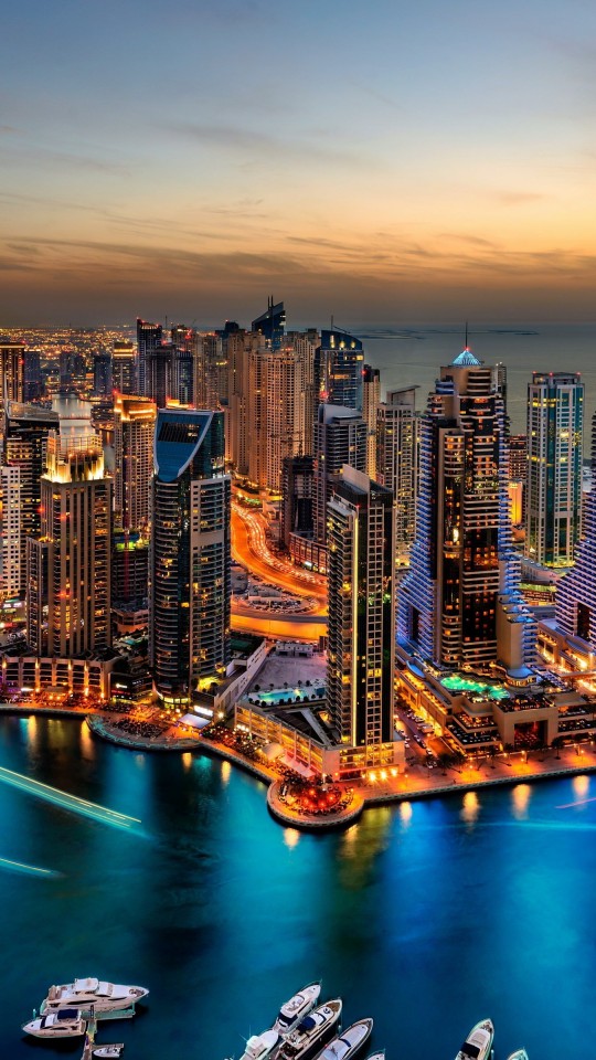 Dubai Skyline Wallpaper for SAMSUNG Galaxy S4 Mini