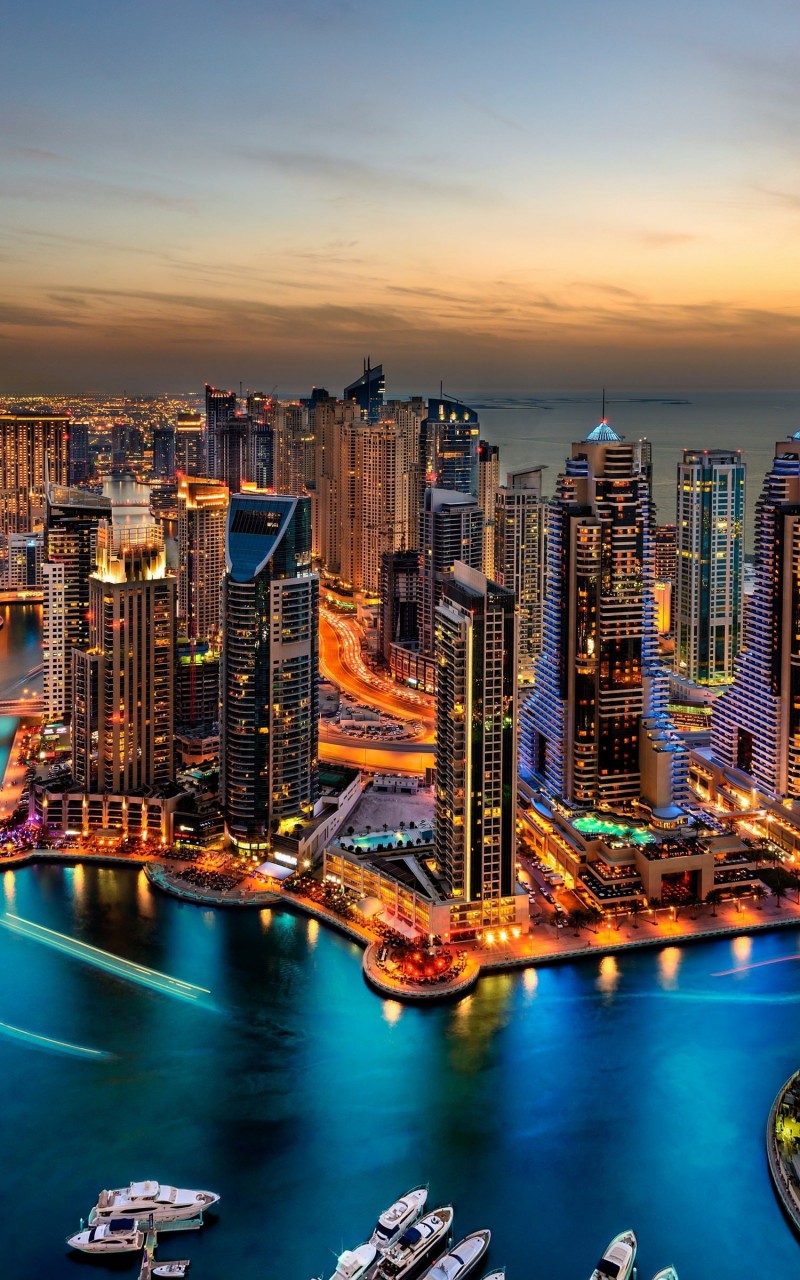 Dubai Skyline Wallpaper for Amazon Kindle Fire HD