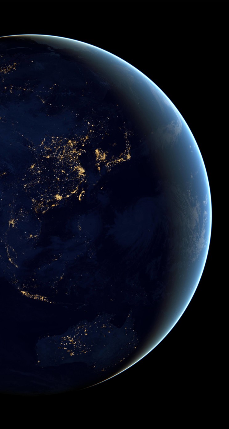 Earth At Night Seen From Space Wallpaper for Apple iPhone 5 / 5s