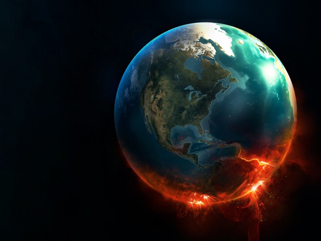 Earth Implosion Wallpaper for Desktop 1024x768