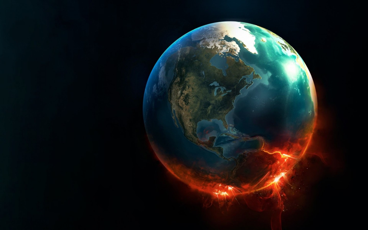 Earth Implosion Wallpaper for Desktop 1440x900