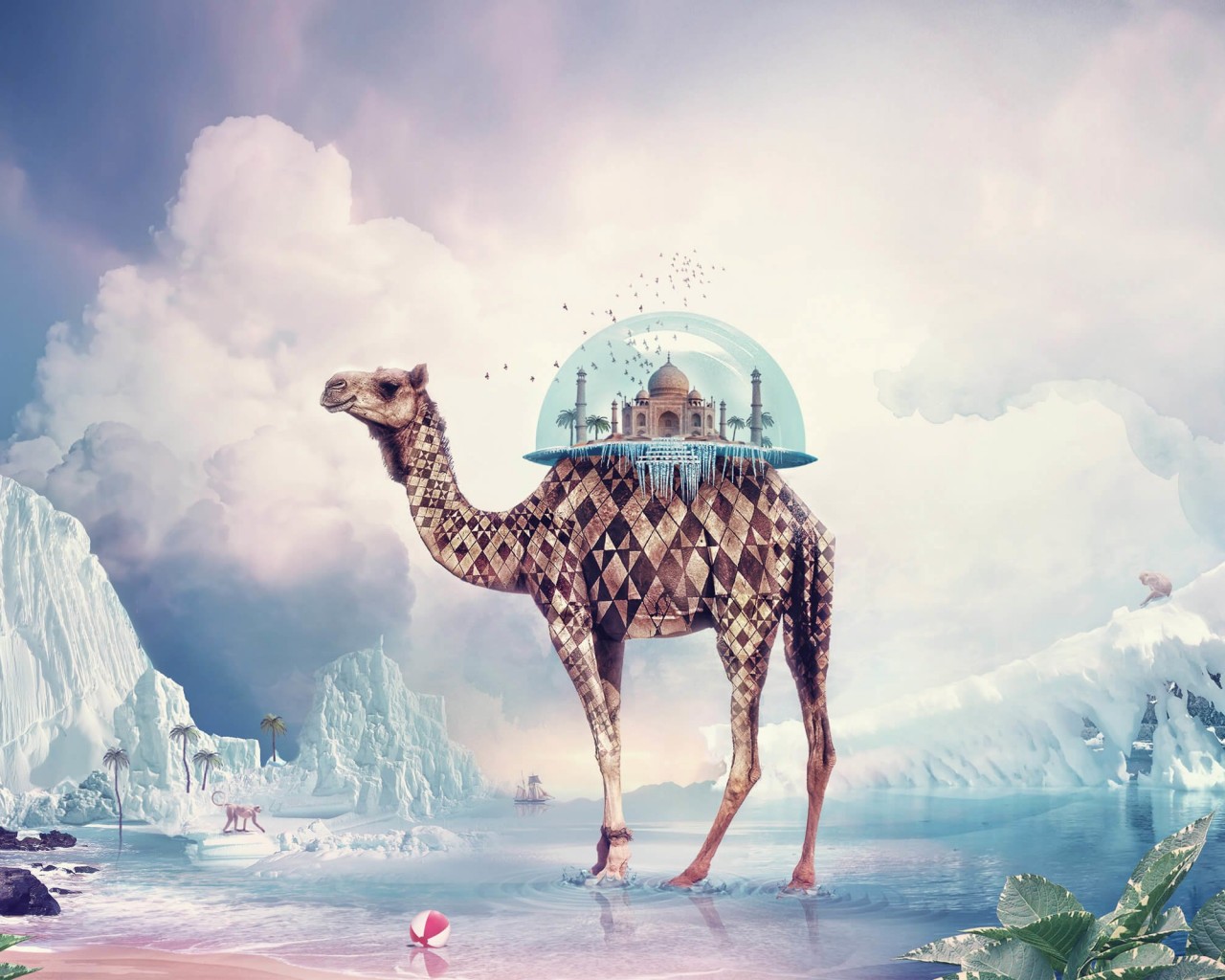 Fantasy Camel Wallpaper for Desktop 1280x1024