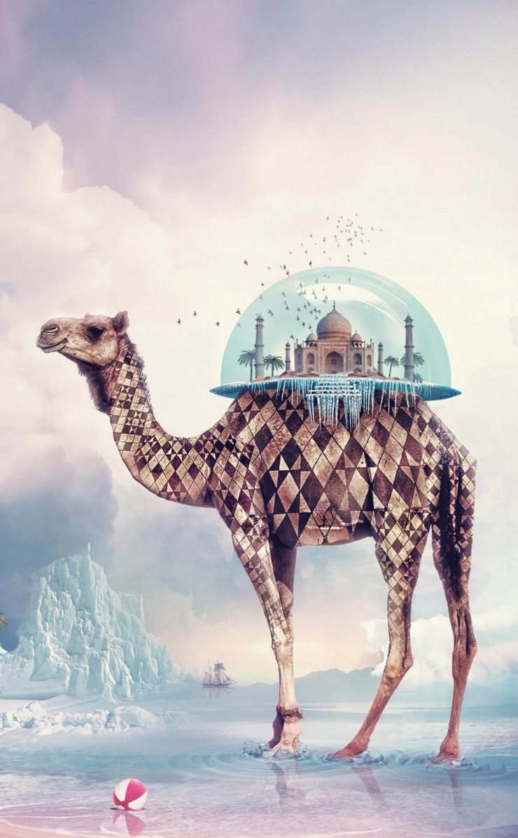 Fantasy Camel Wallpaper for Apple iPhone 4 / 4s