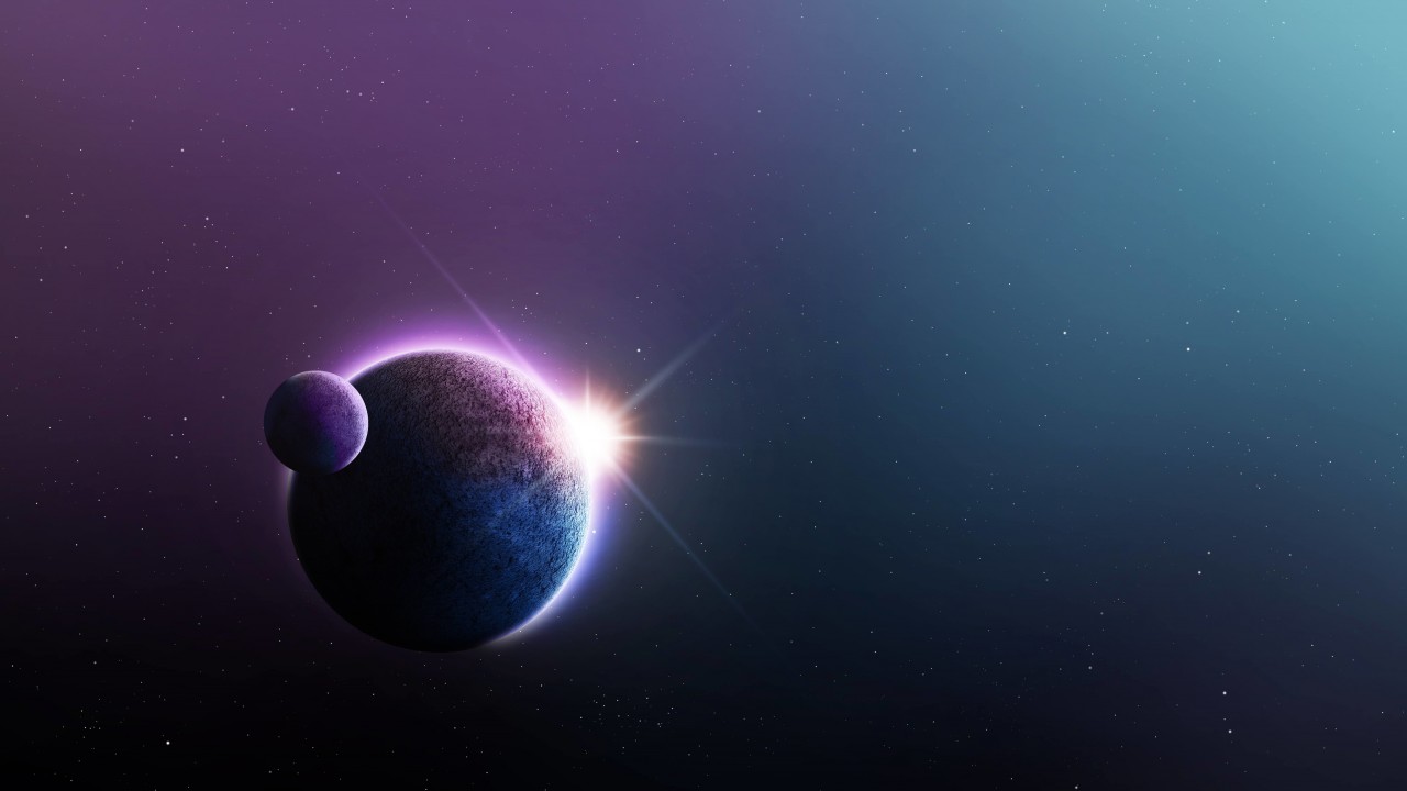 Far-Off Planets Wallpaper for Desktop 1280x720