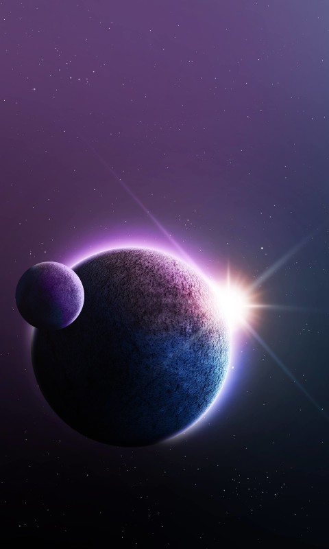 Far-Off Planets Wallpaper for HTC Desire HD