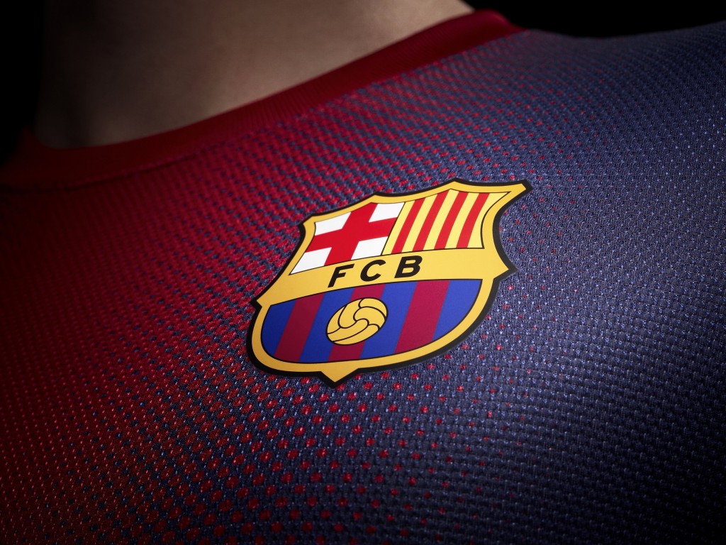 FC Barcelona Logo Shirt Wallpaper for Desktop 1024x768