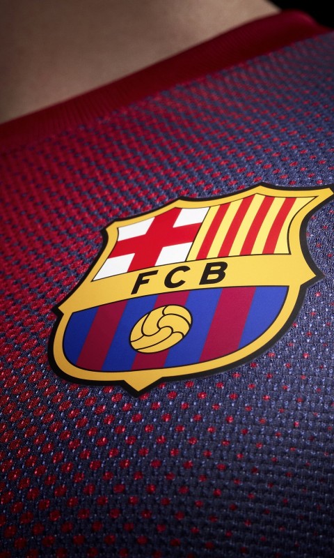 FC Barcelona Logo Shirt Wallpaper for HTC Desire HD