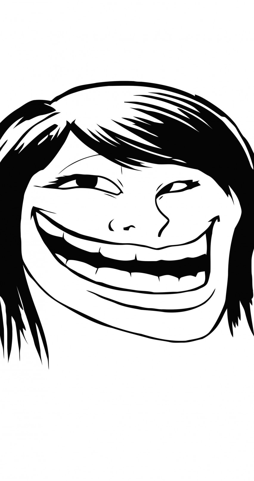 Female Troll Face Meme Wallpaper for Apple iPhone 6 / 6s