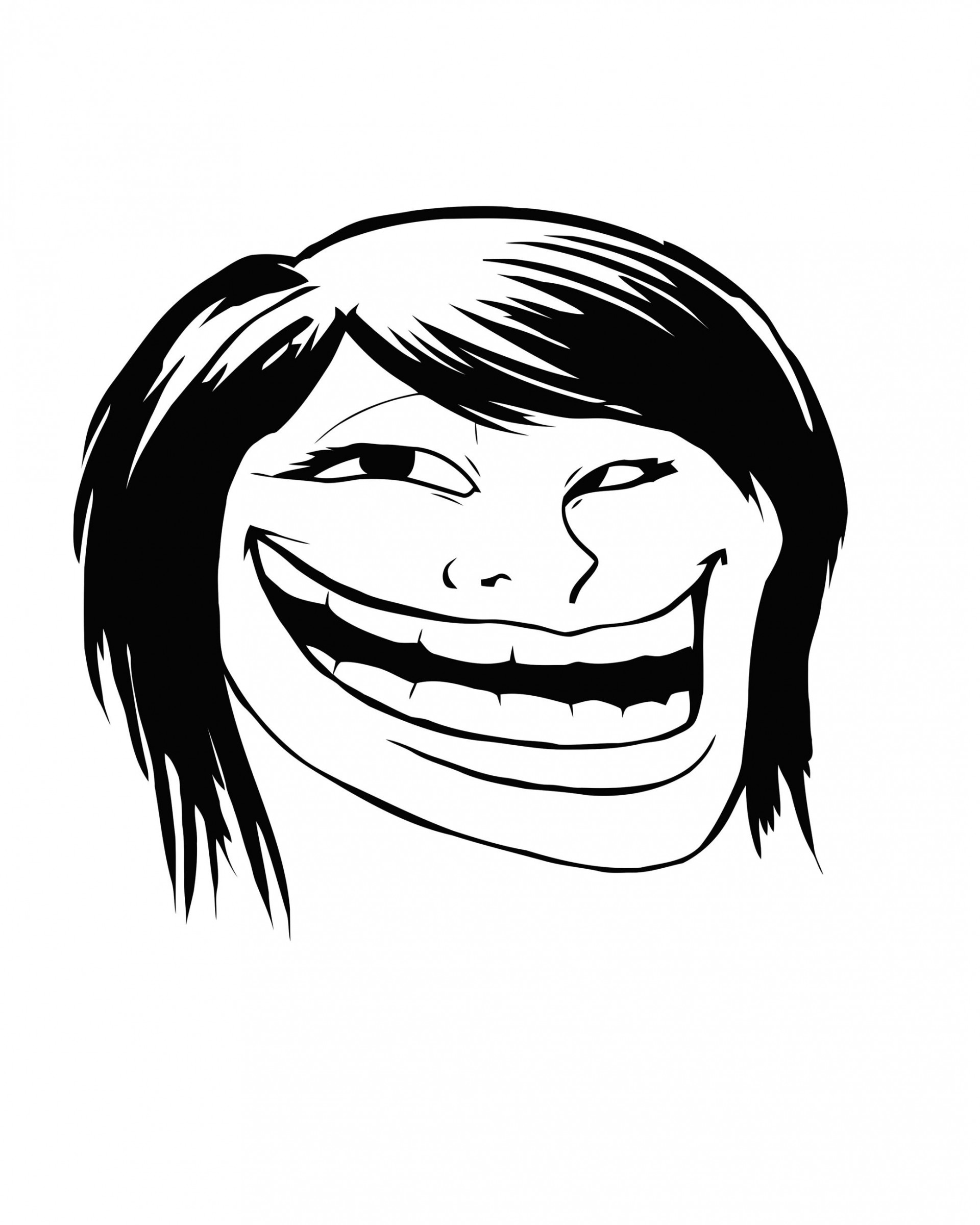 Female Troll Face Meme Wallpaper for Google Nexus 7