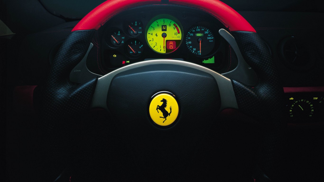 Ferrari Steering Wheel Wallpaper for Desktop 1366x768