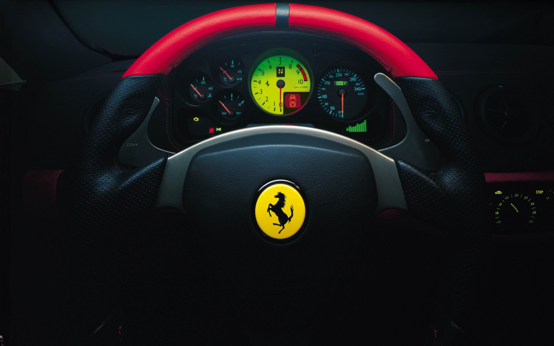 Ferrari Steering Wheel Wallpaper for Desktop 1920x1200