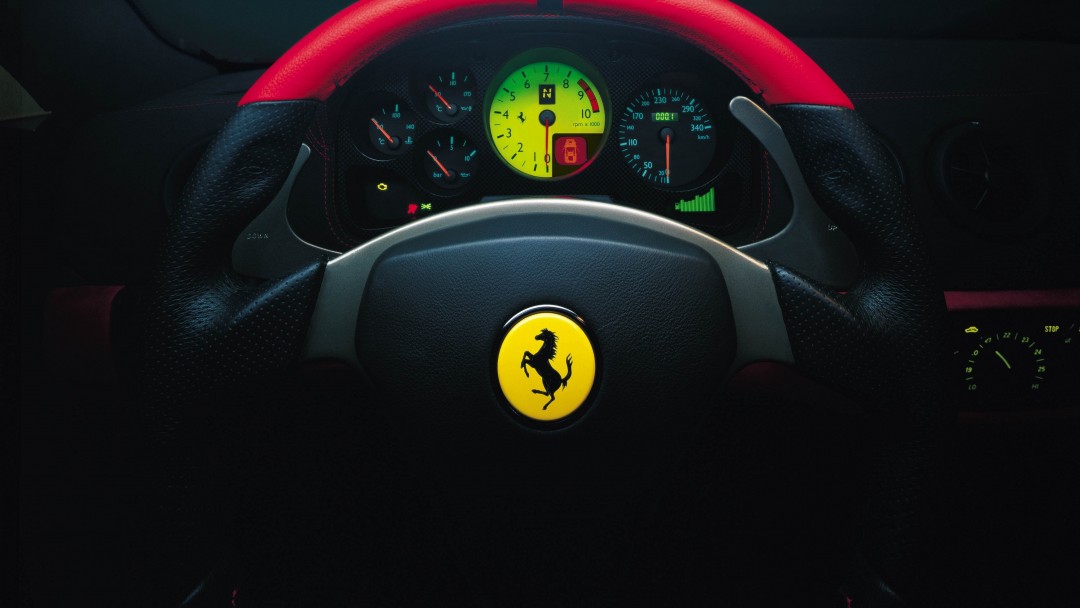 Ferrari Steering Wheel Wallpaper for Social Media Google Plus Cover