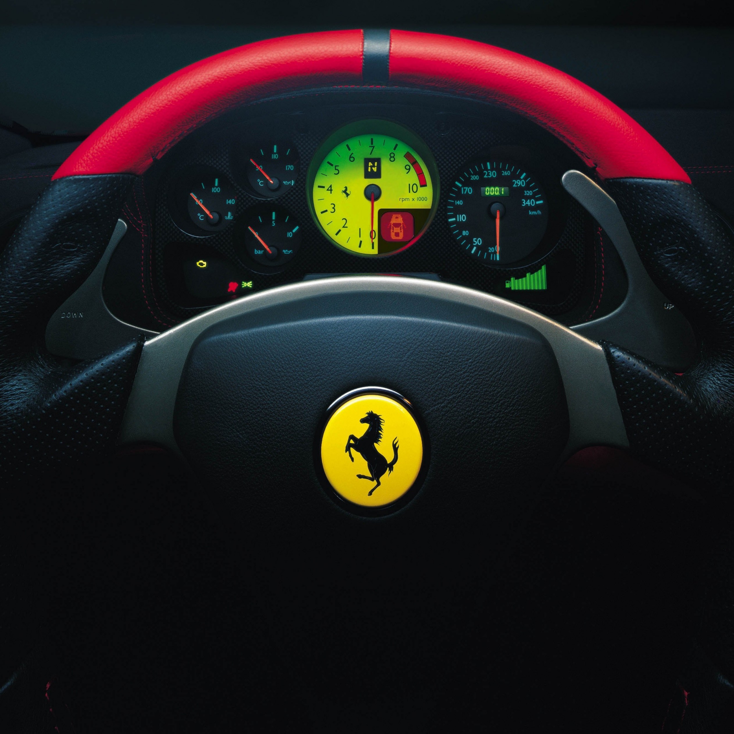 Ferrari Steering Wheel Wallpaper for Apple iPad 3