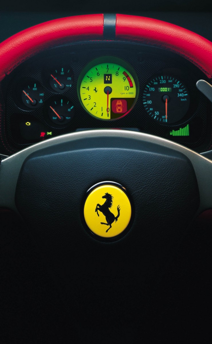 Ferrari Steering Wheel Wallpaper for Apple iPhone 4 / 4s