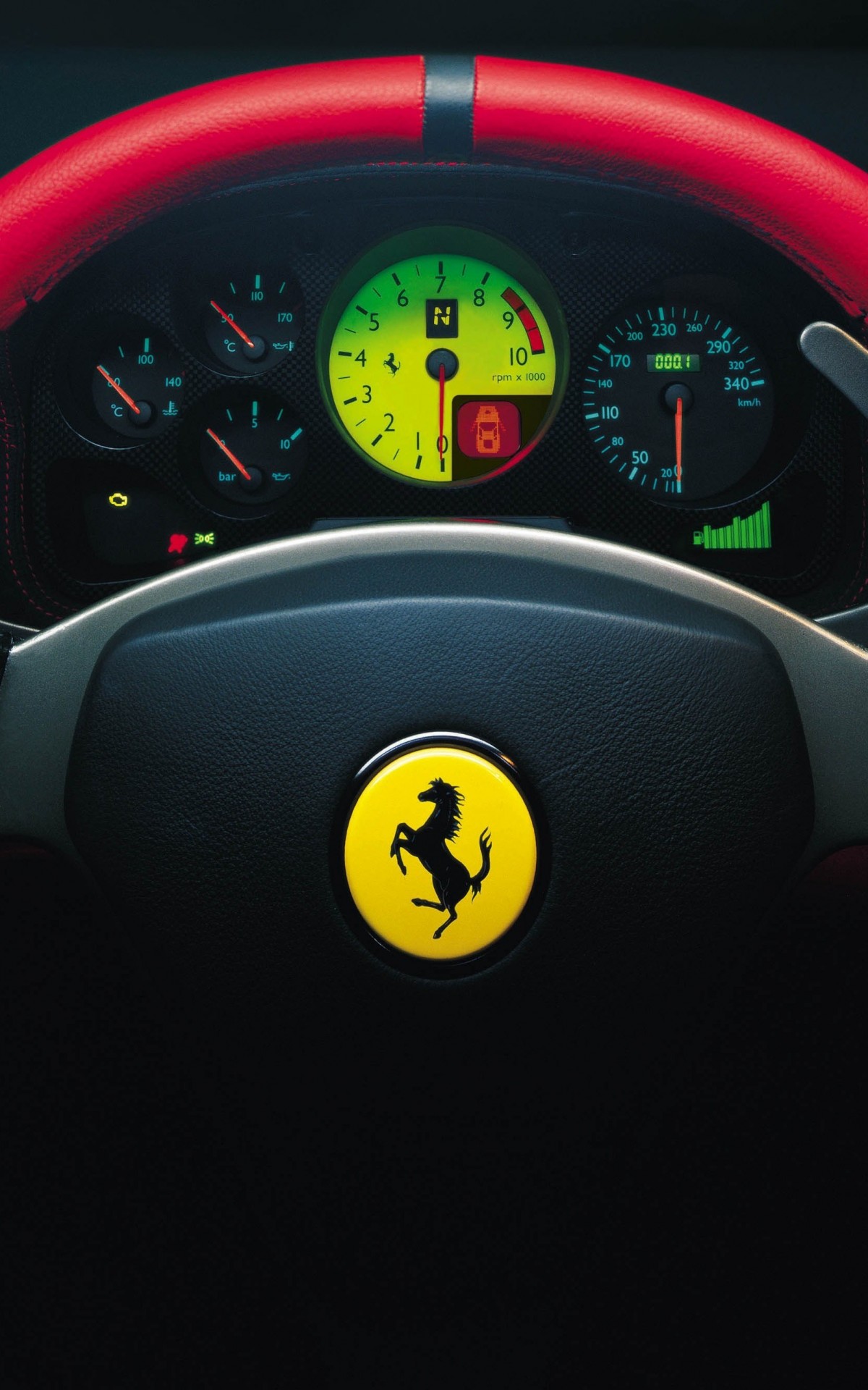 Ferrari Steering Wheel Wallpaper for Amazon Kindle Fire HDX