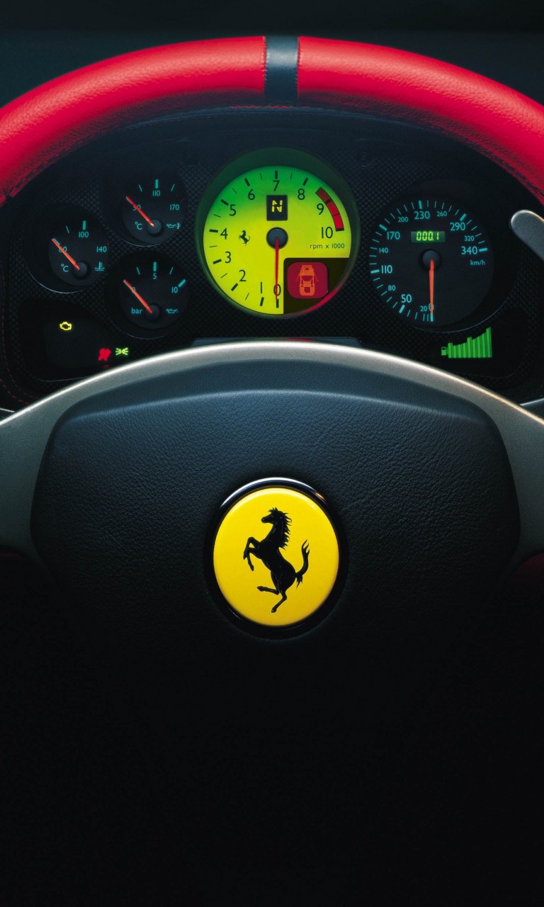 Ferrari Steering Wheel Wallpaper for Google Nexus 4