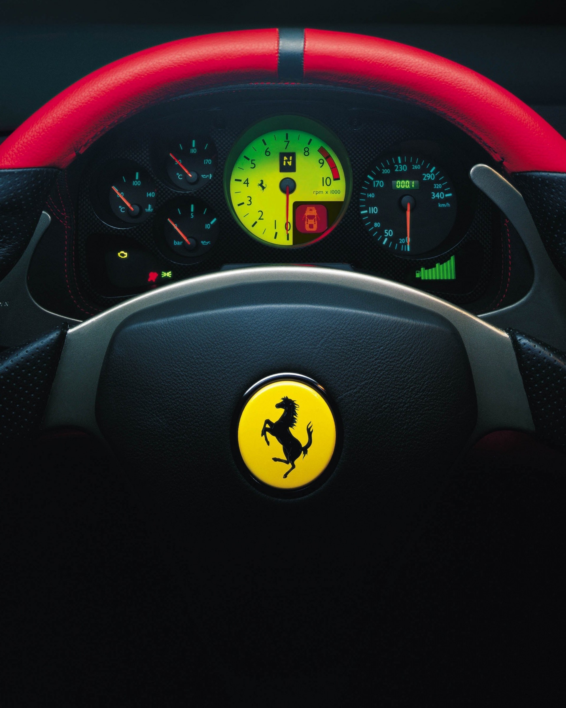 Ferrari Steering Wheel Wallpaper for Google Nexus 7