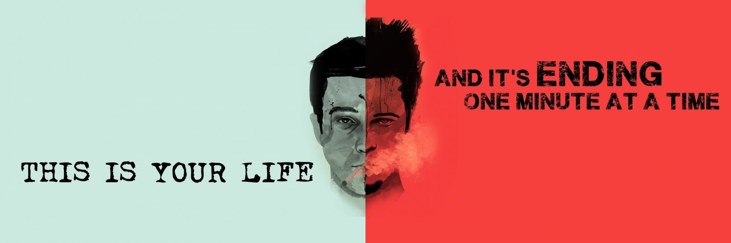 Fight Club Quote Wallpaper for Social Media Twitter Header