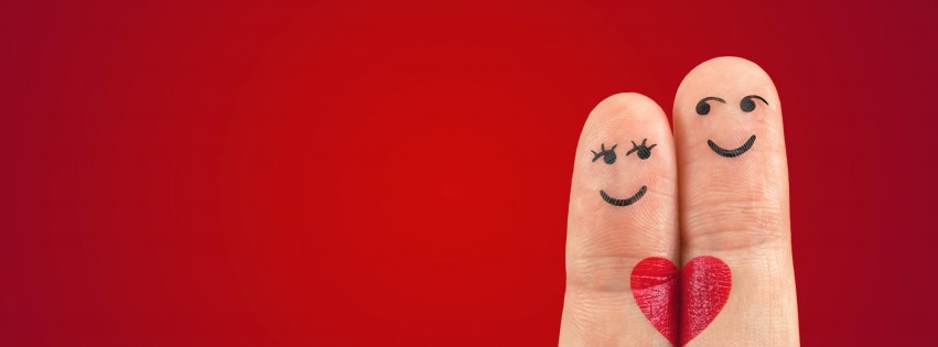 Fingers in Love Wallpaper for Social Media Facebook Cover