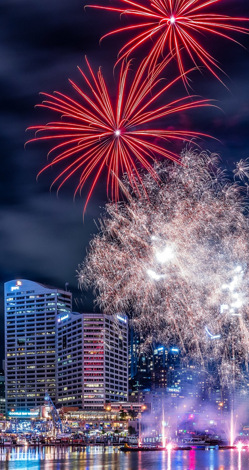 Fireworks In Darling Harbour Wallpaper for Apple iPhone 6 / 6s