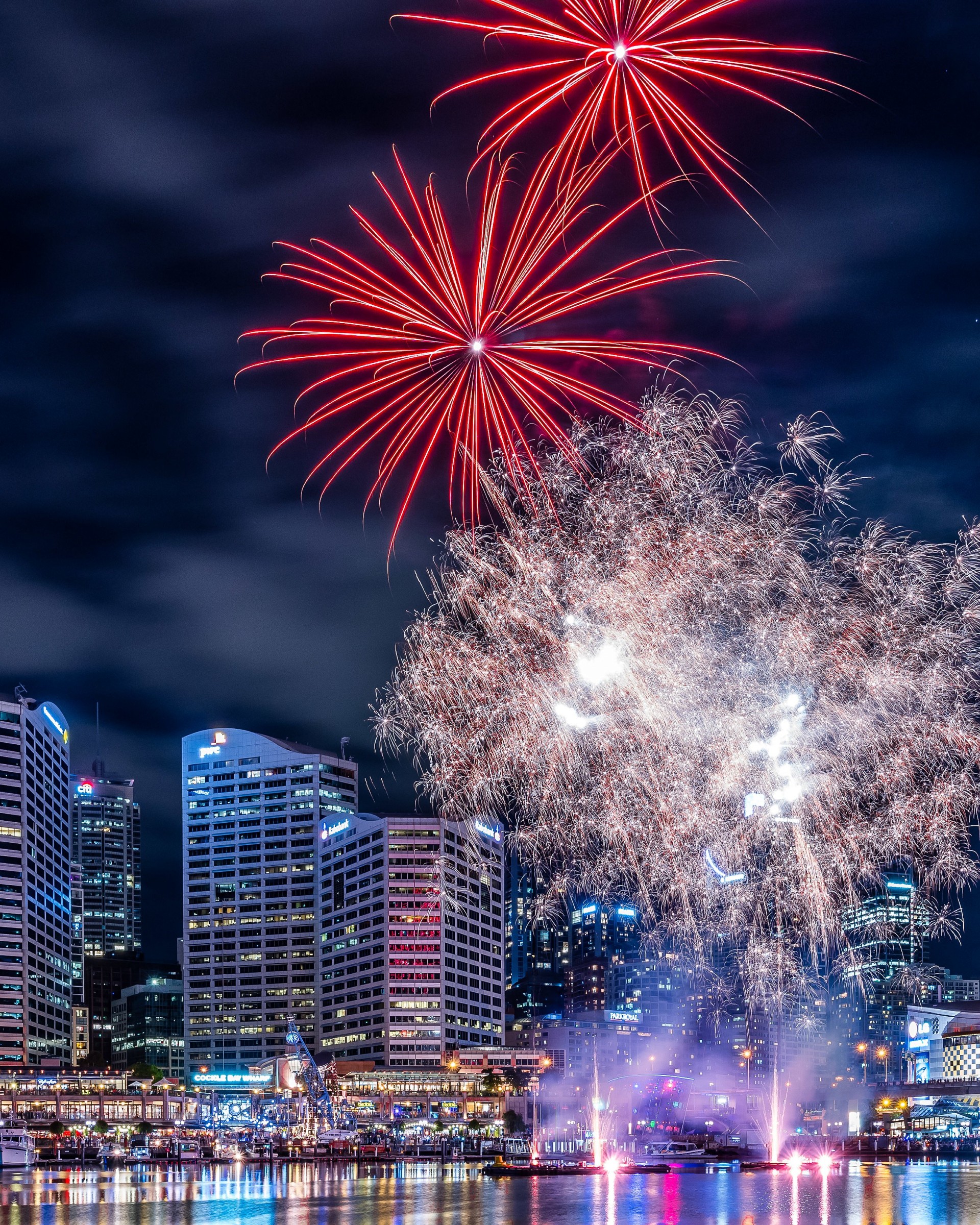 Fireworks In Darling Harbour Wallpaper for Google Nexus 7