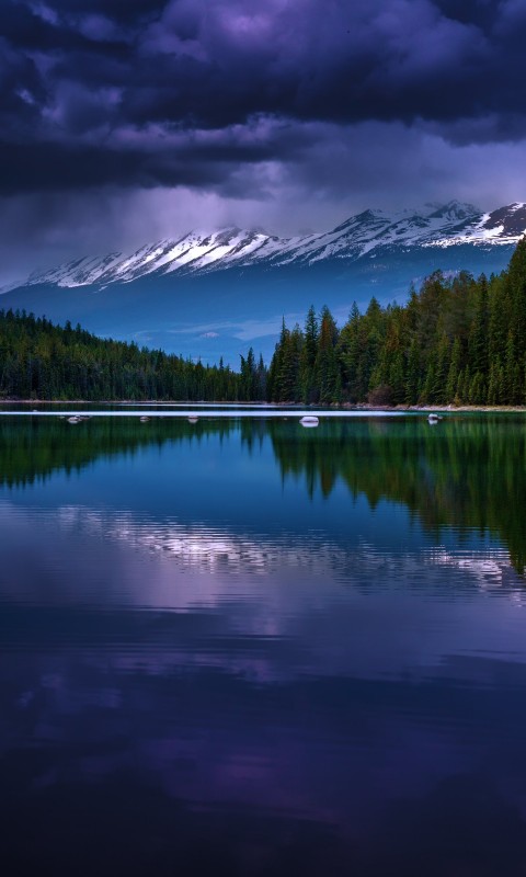 First Lake, Alberta, Canada Wallpaper for HTC Desire HD