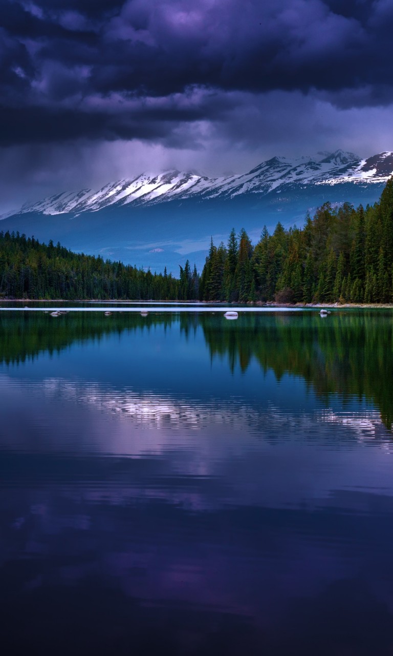 First Lake, Alberta, Canada Wallpaper for Google Nexus 4