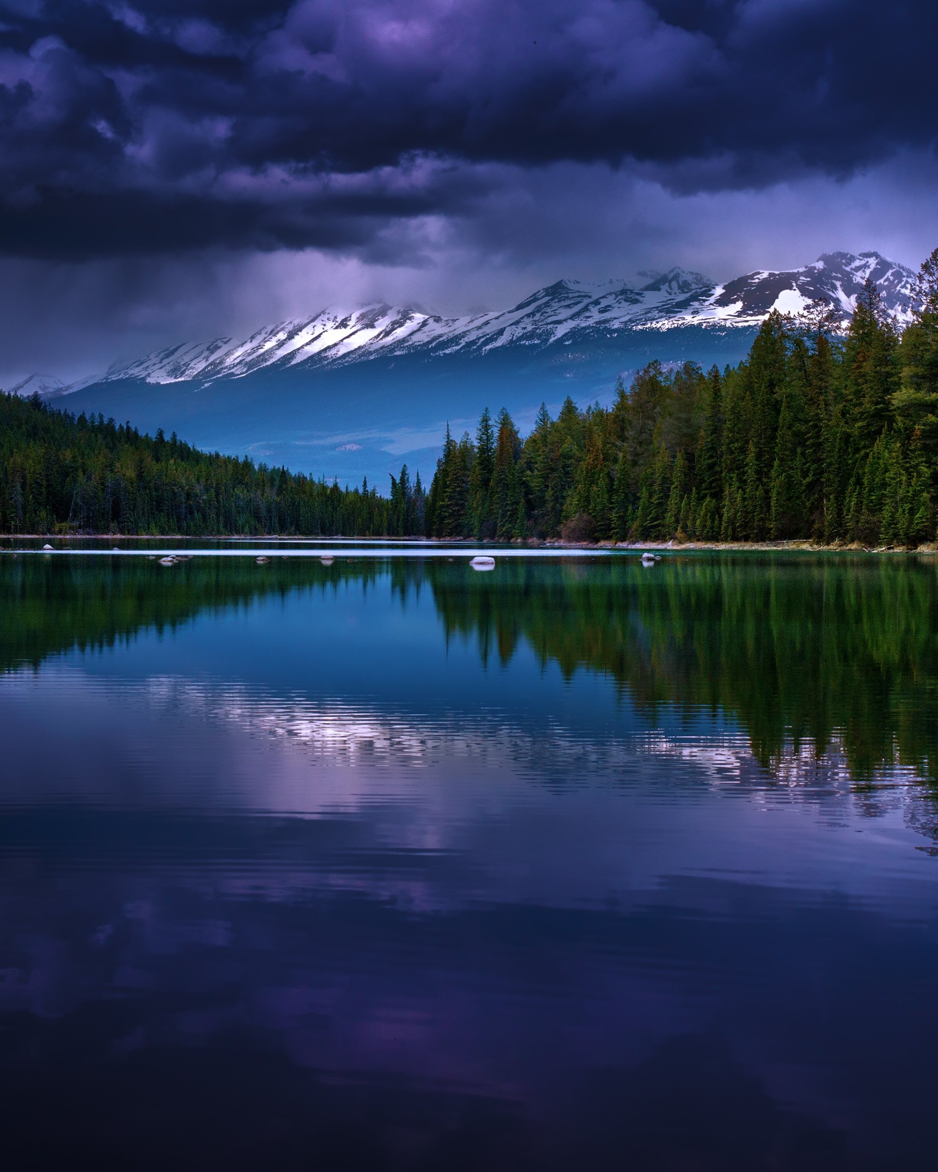 First Lake, Alberta, Canada Wallpaper for Google Nexus 7