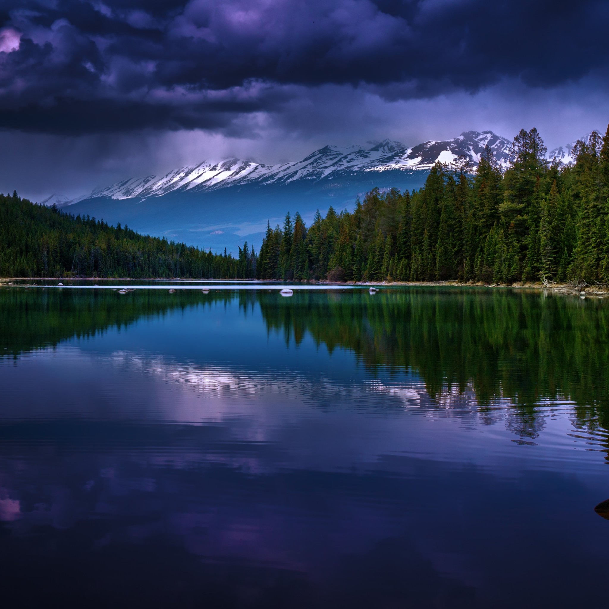 First Lake, Alberta, Canada Wallpaper for Google Nexus 9
