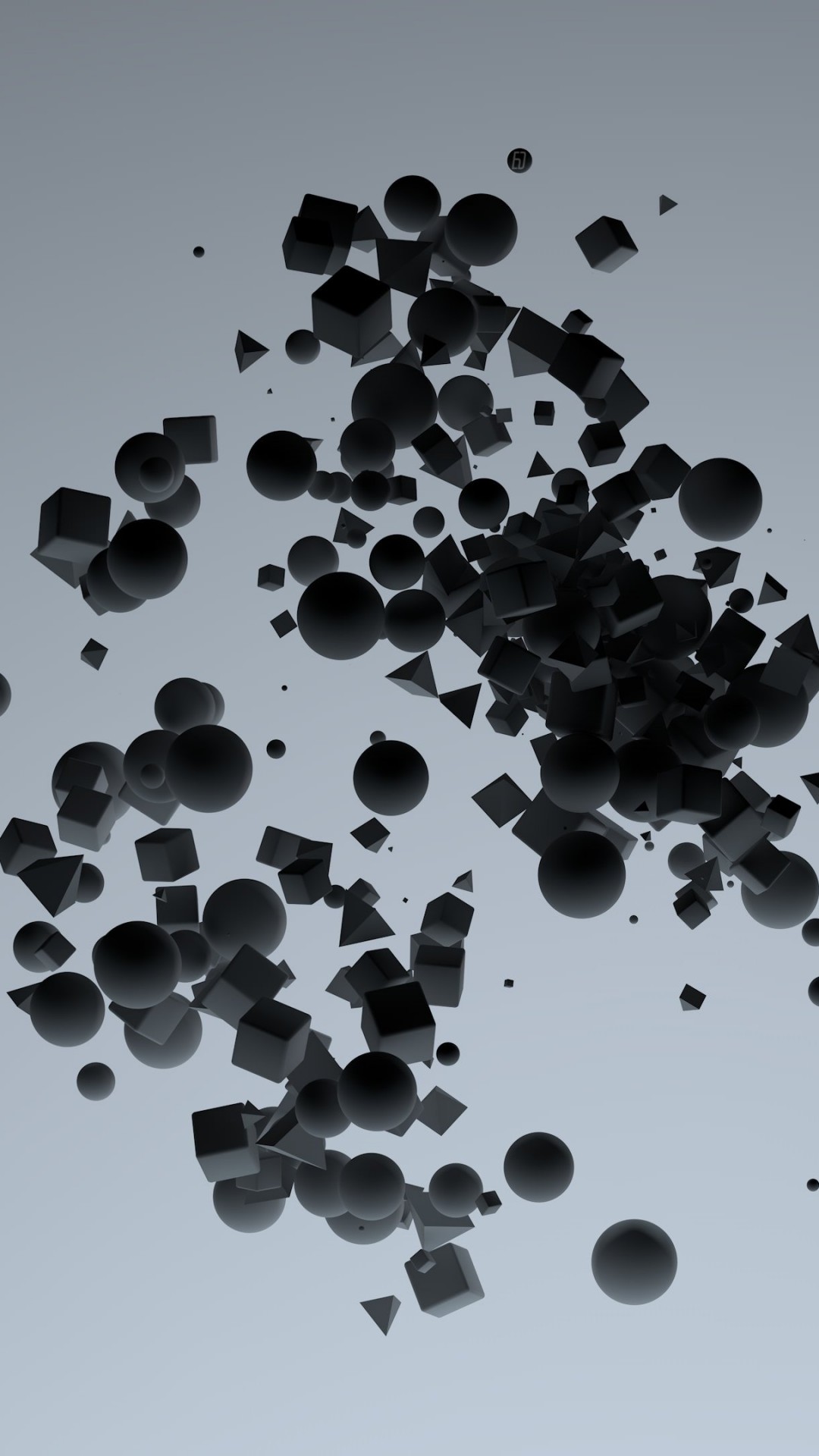 Floating Shapes Wallpaper for HTC One