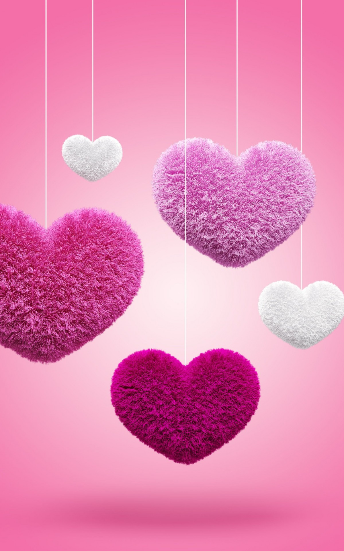 Fluffy Hearts Wallpaper for Amazon Kindle Fire HDX